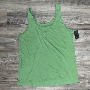 Torrid sage geeen Henley tank top